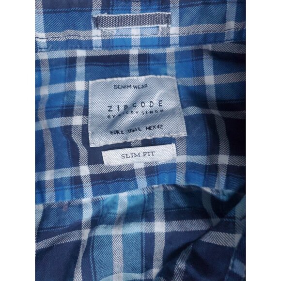 Zip code Ricky Singh Button Down Shirt Men's Size Large NEW With Tag - Picture 6 of 14